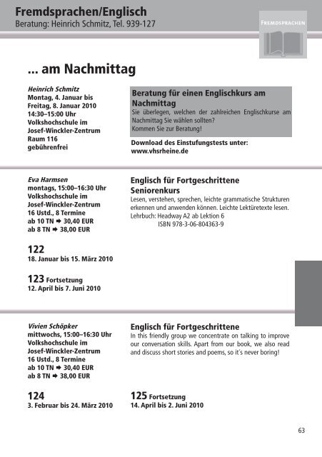 Programm 2010 - VHS Rheine