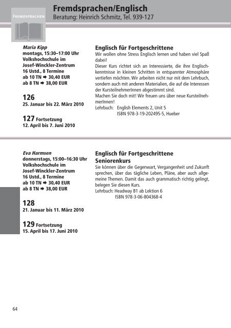 Programm 2010 - VHS Rheine