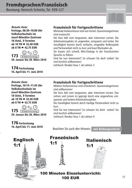 Programm 2010 - VHS Rheine