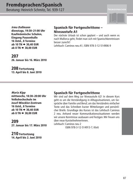 Programm 2010 - VHS Rheine