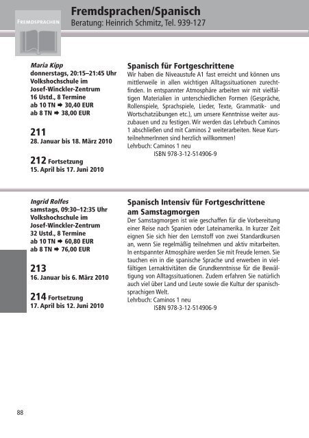 Programm 2010 - VHS Rheine