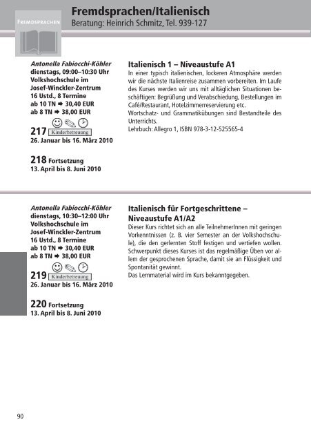 Programm 2010 - VHS Rheine