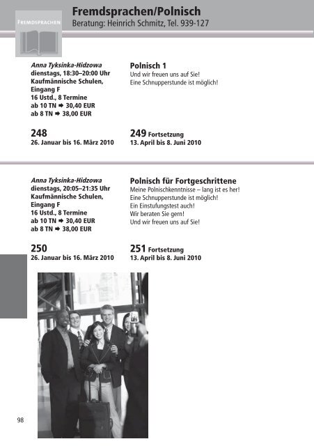 Programm 2010 - VHS Rheine