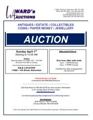 AUCTION AUCTION - Ward's Auctions