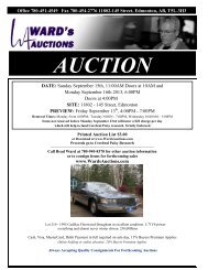 pdf listing - Ward's Auctions