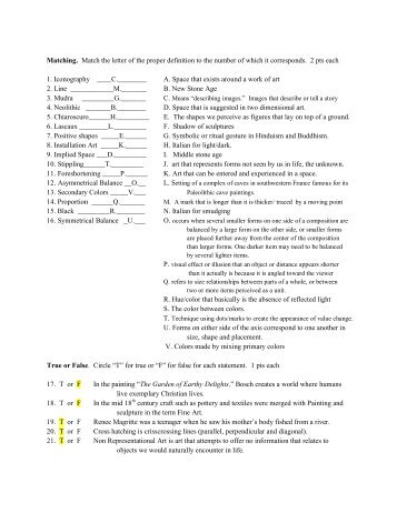 art appreciation 1113 midterm exam with answers.pdf