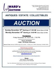 ANTIQUES / ESTATE / COLLECTIBLES AUCTION ... - Ward's Auctions