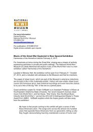 Music of the Great War Explored in New Exhibition - National World ...
