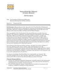 Vice President of Collections and Education Director of the Institute ...