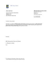 RBC Letter - Rewards Notification - RBTT