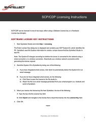 SCP/CDP Licensing Instructions - Syntellect