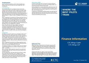 Finance Information CTC - CTC Wings