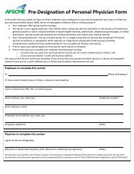 Pre-Designation of Personal Physician Form