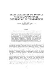 from descartes to turing: the computational content of ... - CiteSeerX