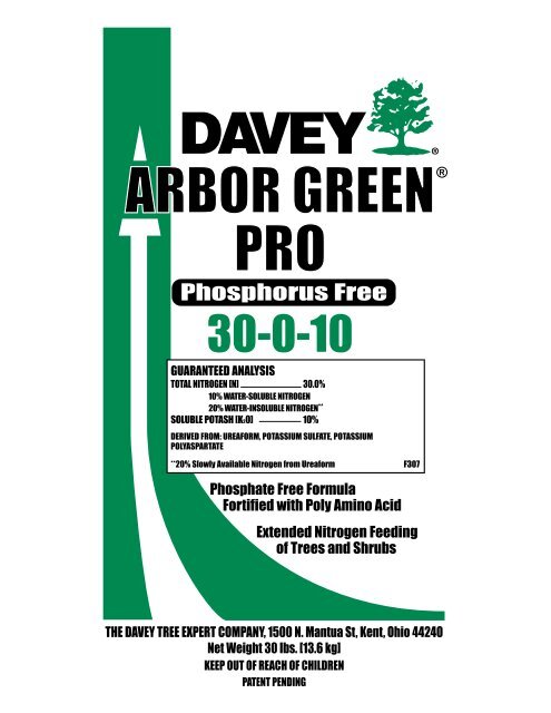 Arbor Green Pro Label 30-0-10 outlines.ai