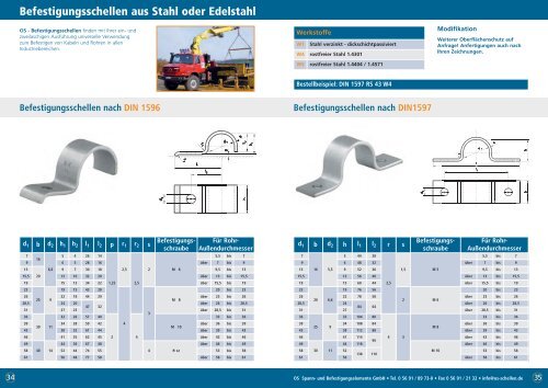 Befestigungsschellen aus Stahl oder Edelstahl - Os-schellen.de