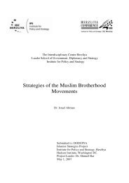 Strategies of the Muslim Brotherhood Movements