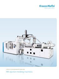 MX injection molding machines - KraussMaffei - Krauss Maffei