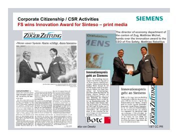 Corporate Citizenship / CSR Activities FS wins Innovation Award for ...