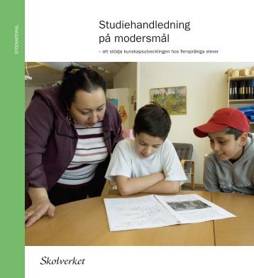 Studiehandledning på modersmål - Tema Modersmål - Skolverket