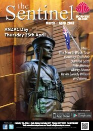 Sentinel - March & April 2013 - Hornsby RSL Club