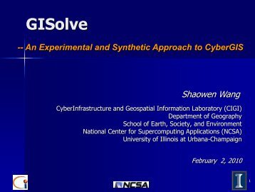 GISolve - CyberInfrastructure and Geospatial Information Laboratory