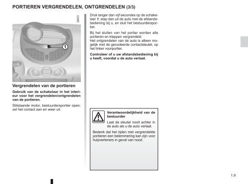 Renault Twingo handleiding (PDF) - Stichting Twingo Club