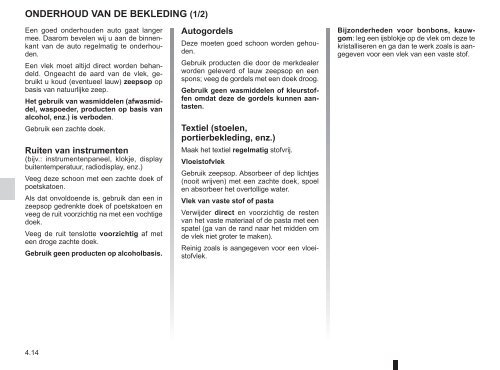 Renault Twingo handleiding (PDF) - Stichting Twingo Club