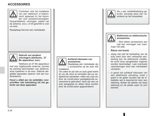 Renault Twingo handleiding (PDF) - Stichting Twingo Club