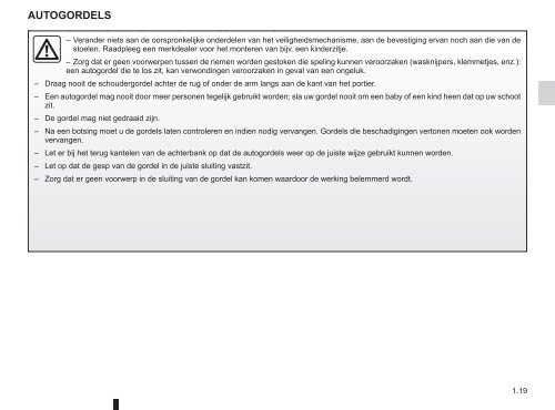 Renault Twingo handleiding (PDF) - Stichting Twingo Club