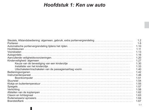 Renault Twingo handleiding (PDF) - Stichting Twingo Club