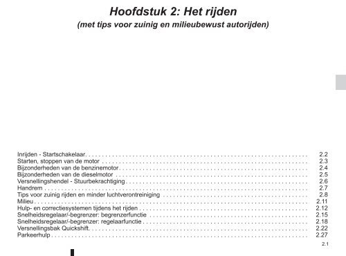 Renault Twingo handleiding (PDF) - Stichting Twingo Club