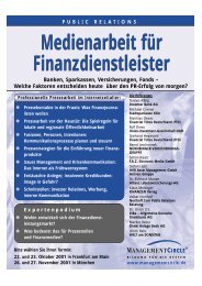 Medienarbeit für Finanzdienstleister Medienarbeit für - Northoff.Com