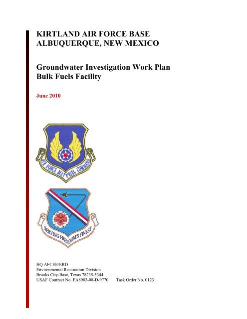 KIRTLAND AIR FORCE BASE ALBUQUERQUE, NEW MEXICO ...