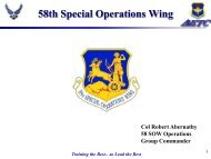 58th Special Operations Wing - Kirtland Air Force Base