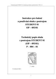 TechnickÃ½ popis a instrukce pro balenÃ­ - MarS as