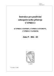 Instrukce pro pouÅ¾Ã­vÃ¡nÃ­ zabezpeÄovacÃ­ho pÅÃ­stroje ... - MarS as