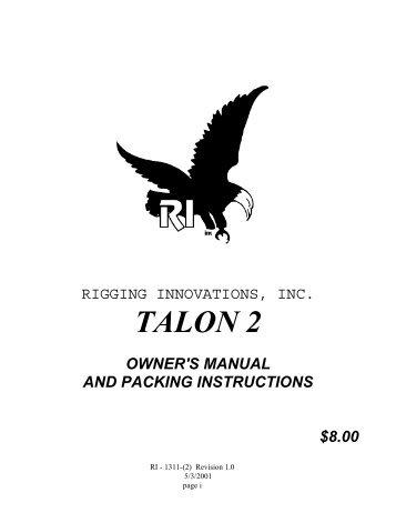 TALON 2 - Rigging Innovations