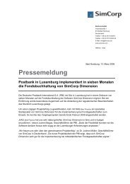 Pressemeldung Postbank in Luxemburg ... - Northoff.Com