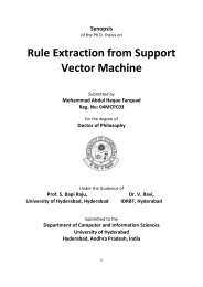 Rule Extraction from Support Vector Machine - Department of ...