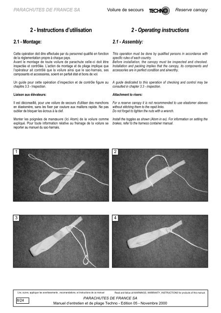 TÃ©lÃ©charger (PDF, 738KB) - FÃ©dÃ©ration FranÃ§aise de Parachutisme