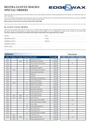 HESTRA GLOVES 2010/2011 SPECIAL ORDERS - Edge & Wax