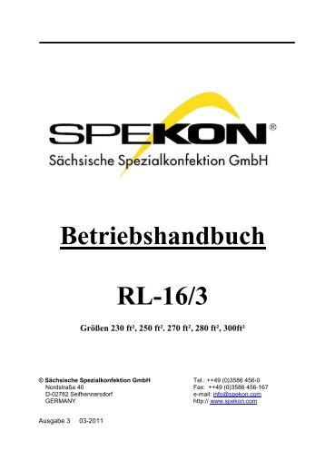 BHB RL16-3 - SÃ¤chsische Spezialkonfektion GmbH