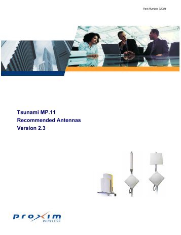 Tsunami MP.11 Recommended Antennas Version 2.3