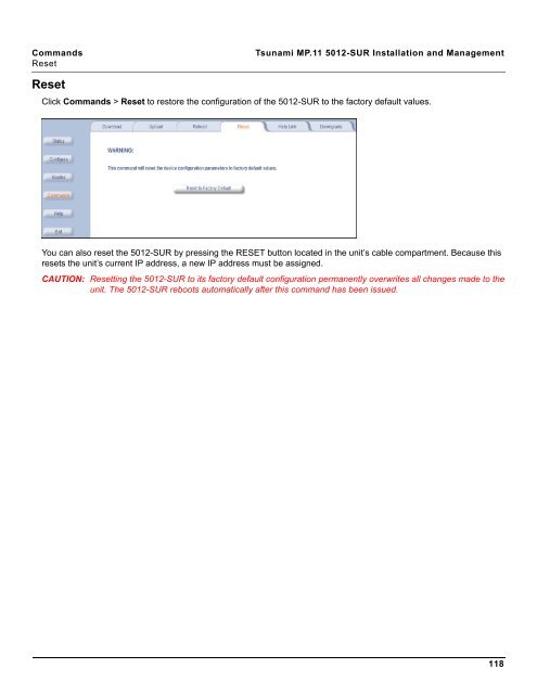 Tsunami MP.11 Installation and Management Model 5012-SUR ...