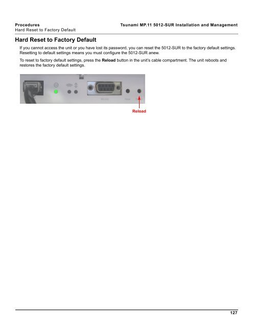 Tsunami MP.11 Installation and Management Model 5012-SUR ...