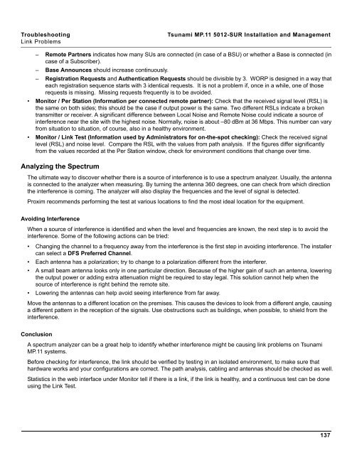 Tsunami MP.11 Installation and Management Model 5012-SUR ...