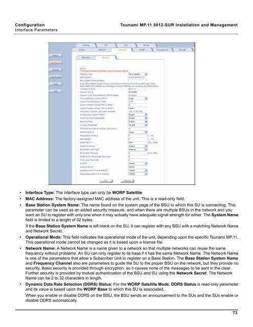 Tsunami MP.11 Installation and Management Model 5012-SUR ...