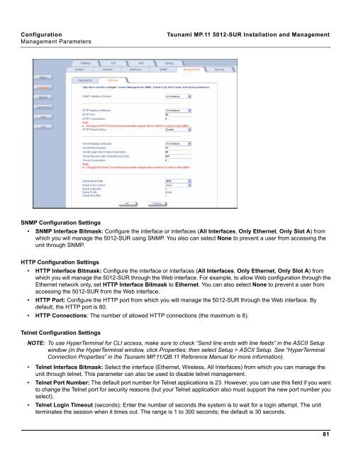 Tsunami MP.11 Installation and Management Model 5012-SUR ...