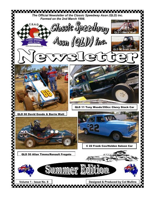 CSAQ Newsletter May 2013 - Classic Speedway Assn QLD